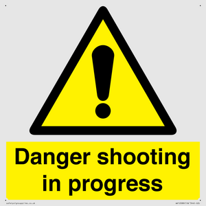 Danger shooting in progress